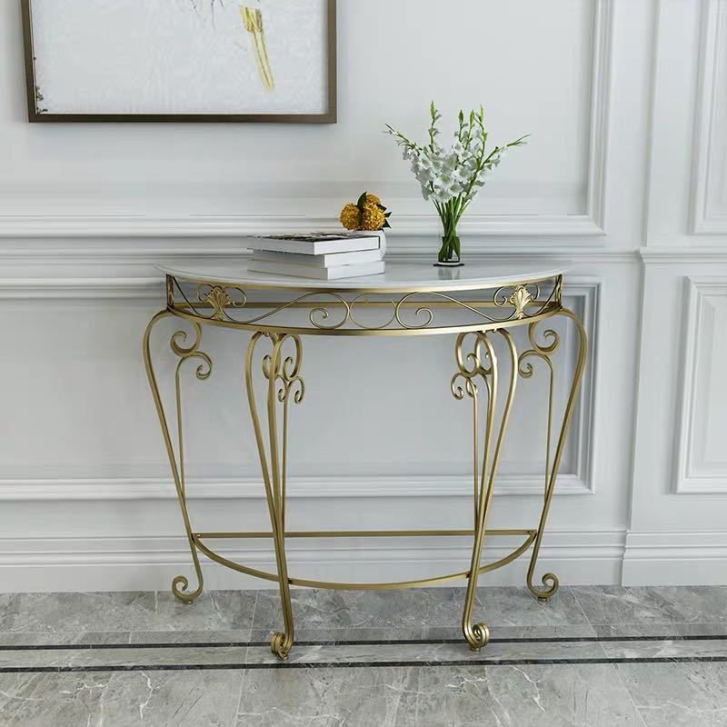 サイドテーブル コンソールテーブル 玄関テーブル 花台 電話台 アンティーク調デザイン