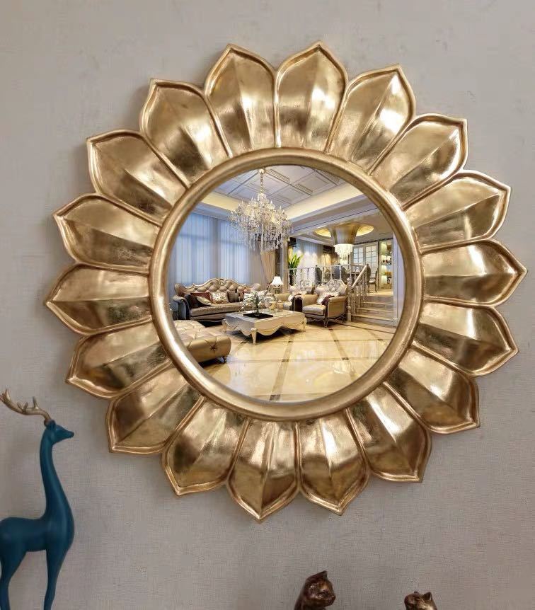 Other - 豪華鏡 アンティーク調 壁掛け鏡 壁掛け 壁掛けミラー ウォールミラー 72x72