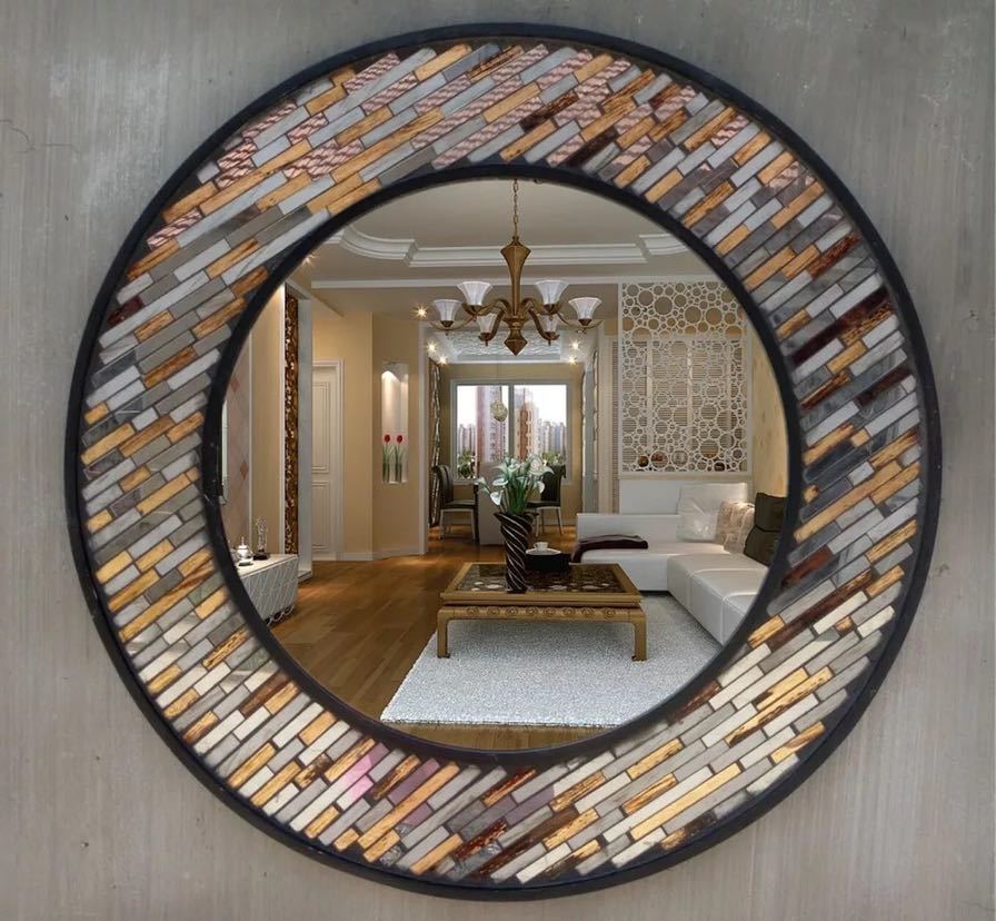 豪華鏡 アンティーク調 壁掛け鏡 壁掛け 壁掛けミラー ウォールミラー 70x70