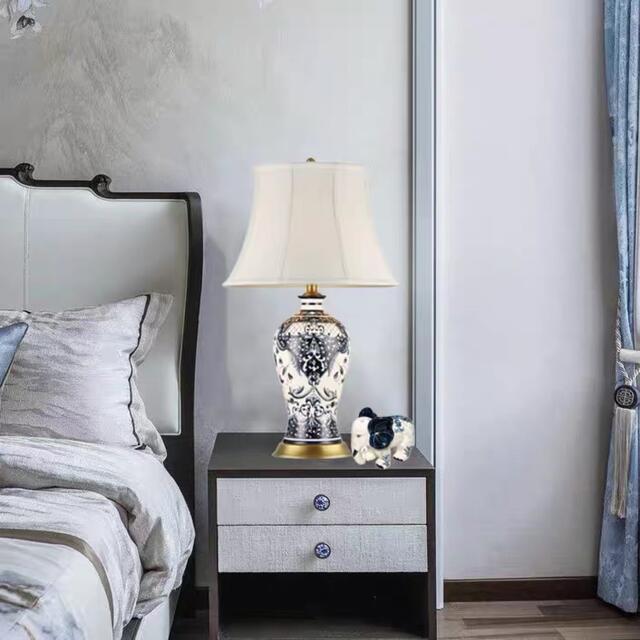 照明スタンドライト テーブルランプ デスクライト 卓上ステンド 高級陶器スタンド