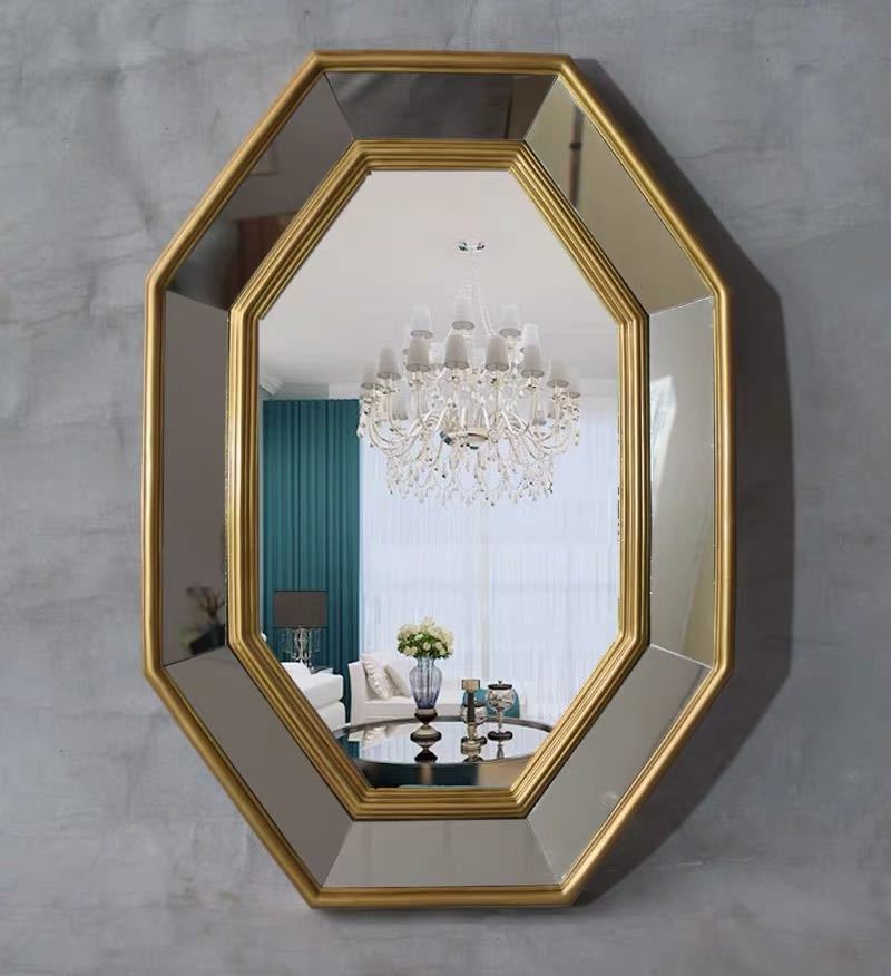 樂天商城 - 豪華鏡 アンティーク調 壁掛け鏡 壁掛け ．壁掛けミラー ウォールミラー 51x73