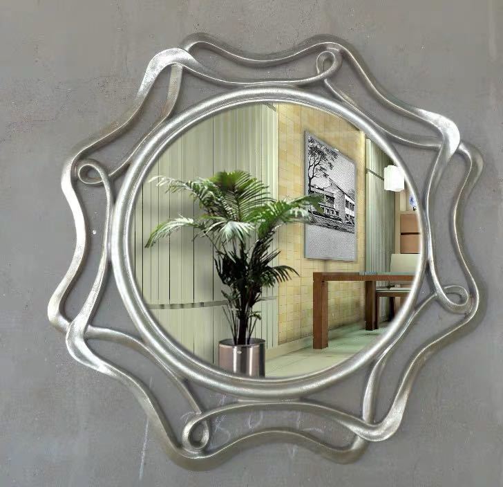 Mirror - 高級豪華鏡 アンティーク調 壁掛け鏡 壁掛け 壁掛けミラー ウォールミラー 55cm