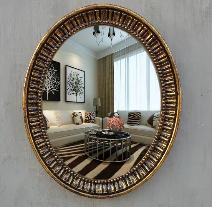 豪華鏡 壁掛け鏡 壁掛け ．壁掛けミラー ウォールミラー 55x68