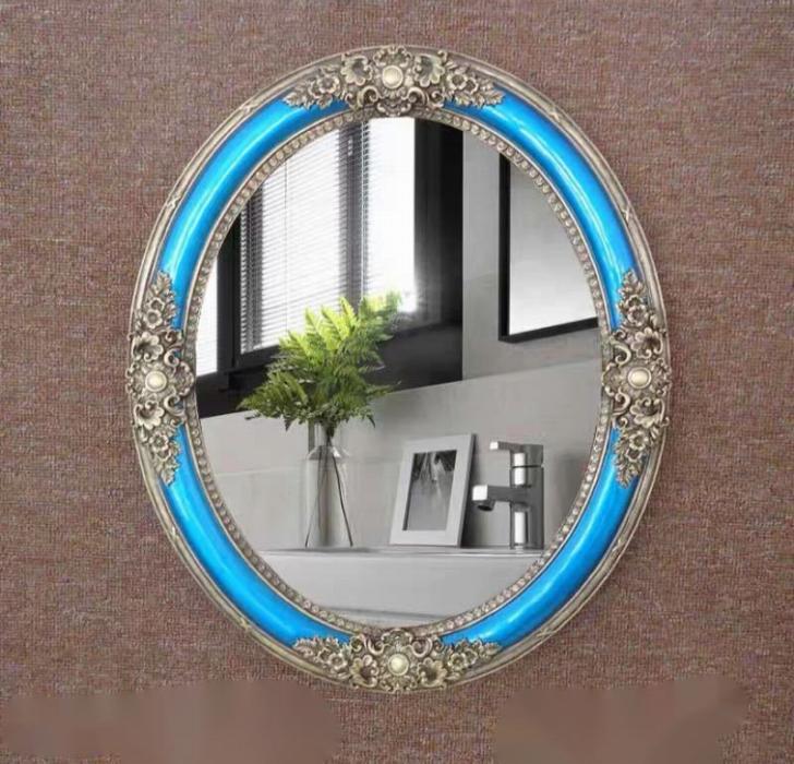 ミラー吊鏡 壁掛け鏡 ．壁掛けミラー 豪華ウォールミラ 高級豪華鏡 アンティーク調 39x49cm