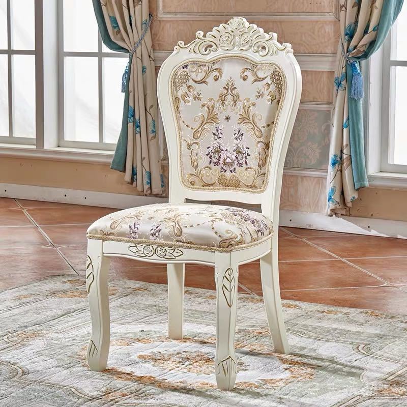 ダイニングチェア 食卓イス シャビーシック アンティーク調家具 椅子 イス ヨーロピアン 猫足 ロマンチ..