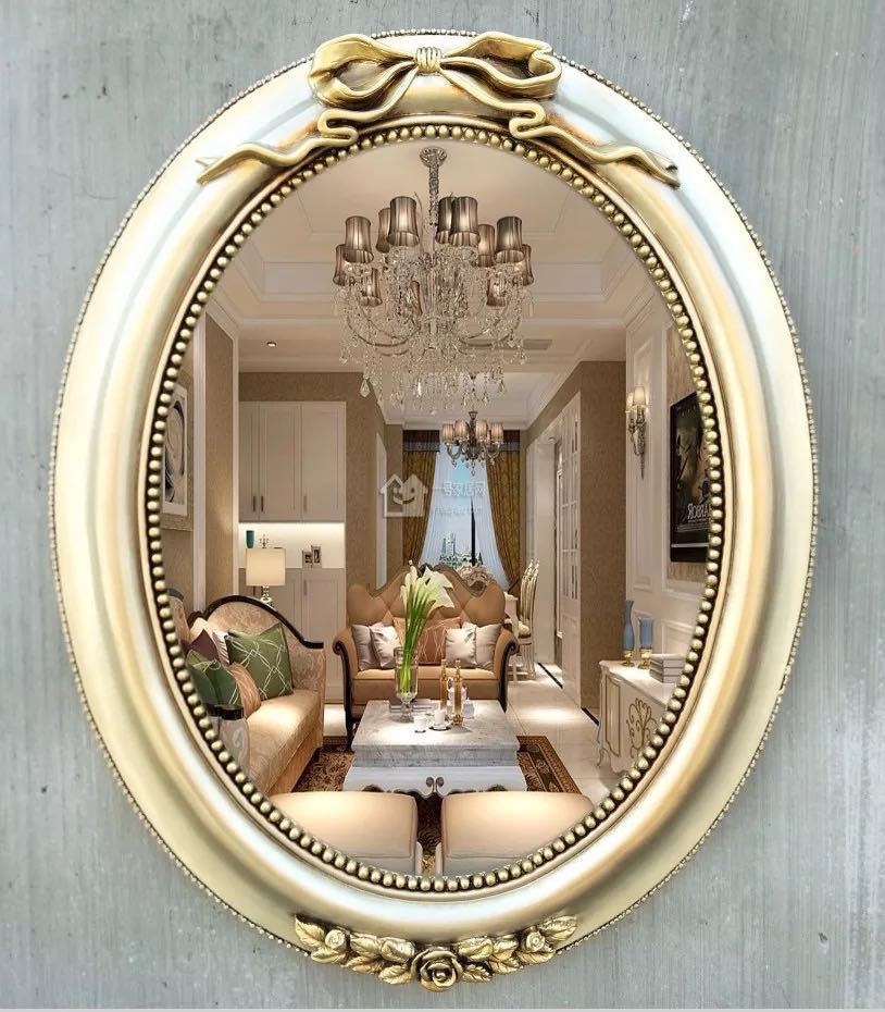 高級豪華鏡 アンティーク調 壁掛け鏡 壁掛け 壁掛けミラー ウォールミラー 40x49