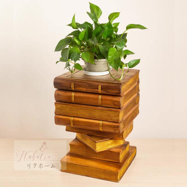 アンティーク調 レトロ チーク 木製サイドテーブル 椅子 花台 家庭用 スツール椅子状態：新品未使用カラー　写真通り材質：実木サイズ(約) :幅35 x奥行35 x高さ50（cm)お客様のご覧になっているモニター等により多少色が異なる場合が...