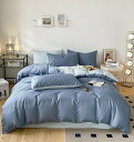 Sinessy 楽天市場店 新生活用品 布団カバー セット シングル 3点セット ダブル4点セット 綿100% ジャカード おしゃれ 子供 安心 フトンカバー 掛け布団カバー シーツ ボックスシーツ 枕カバー ベッド用 布団用 丸洗い 送料無料 母の日(3)