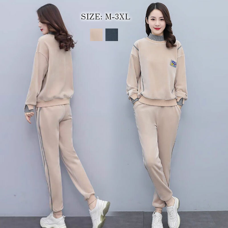 スウェット セットアップ レディース ジャージ 部屋着 パーカー ゆったり ジョギング ヨガ 運動着 上下セット 春 秋 冬 長袖 スウェットパンツ スエットパンツ 修学旅行 運動着 旅行 スポーツウェア おしゃれ スリム 大人 シンプル　着痩せ