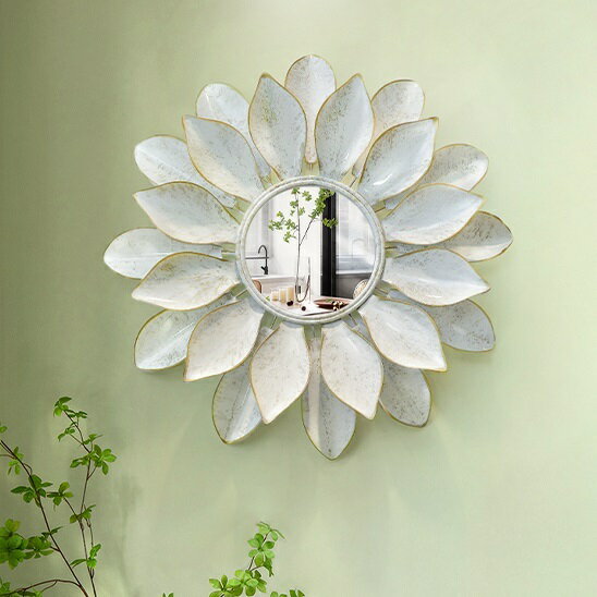 壁掛け鏡 部屋飾り 壁掛け 壁掛けミラー ウォールミラー 高級 豪華 鏡 工芸品 アンティーク調 花柄