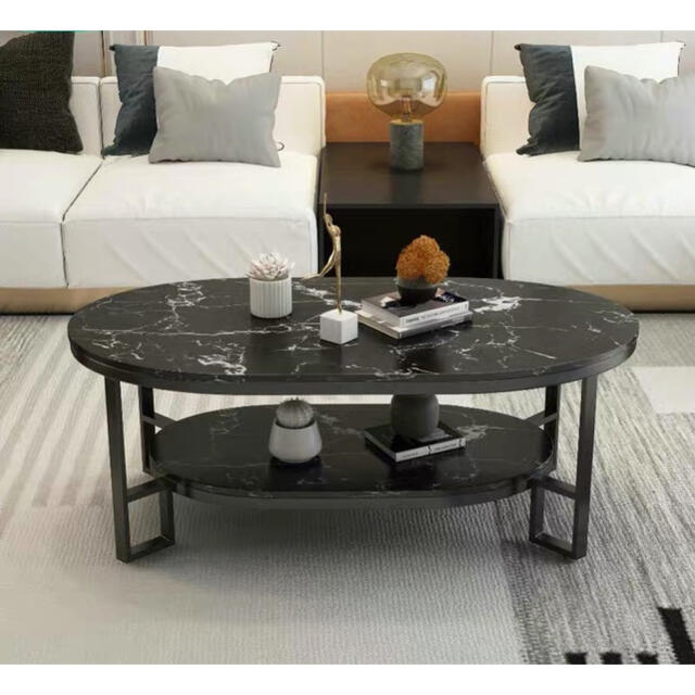 ローテーブル 北欧 シンプル 大理石 コーヒーテーブル