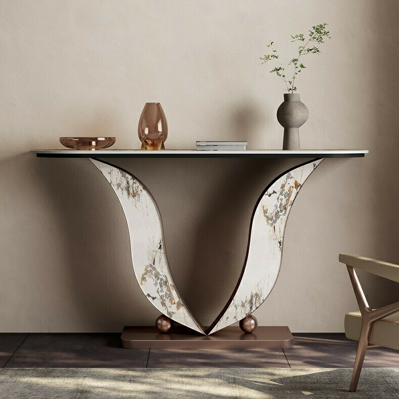 サイドテーブル コンソールテーブル 玄関テーブル 電話台 アンティーク調