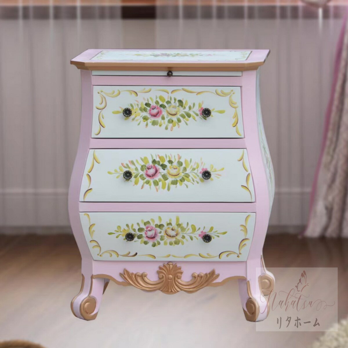 高級感サイドテーブル コンソールテーブル 玄関テーブル 電話台 アンティーク調