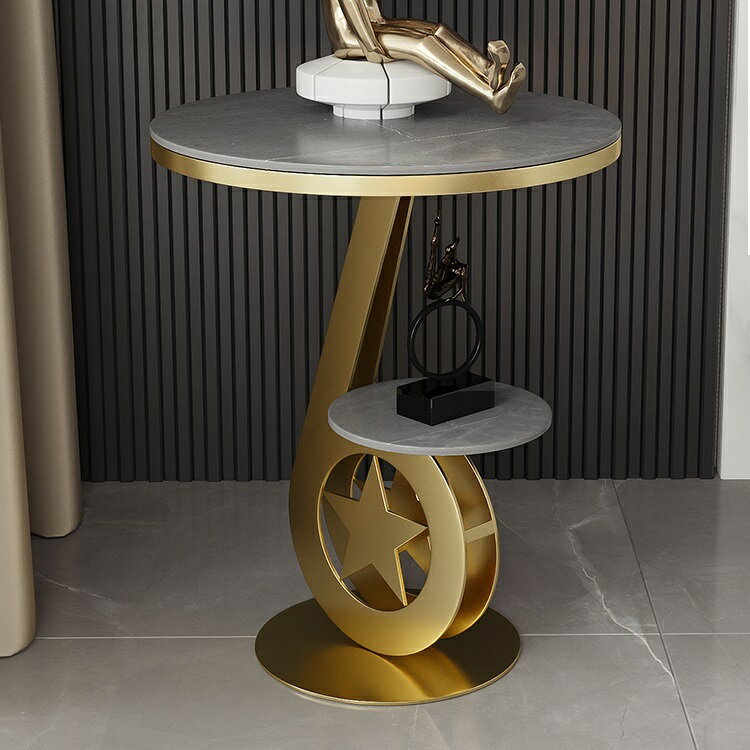 岩板ローテーブル 飾り台 リビングテーブル 電話台 センターテーブル サイドテーブル ミニテーブル 寝室用テーブル 2