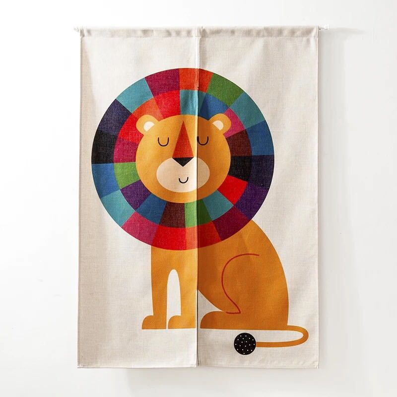 暖簾 85×120 かわいい 布暖簾 目隠し