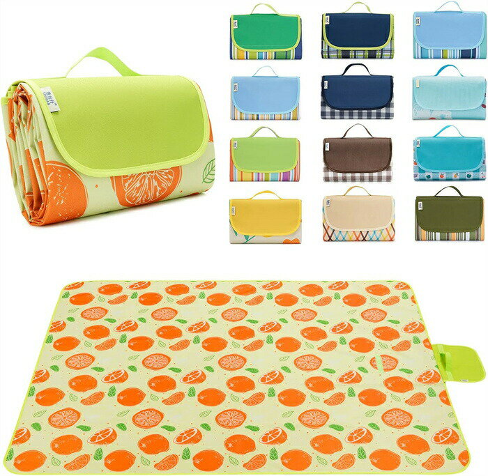 野営のいいパートナー！ジャー 厚手 布 防水 大判 150cm*200cm 4-6人用 大きめ 折りたたみ 子供 チェック柄 水洗い 軽量 携帯便利 防湿 花火大会 運動会 遠足 防災