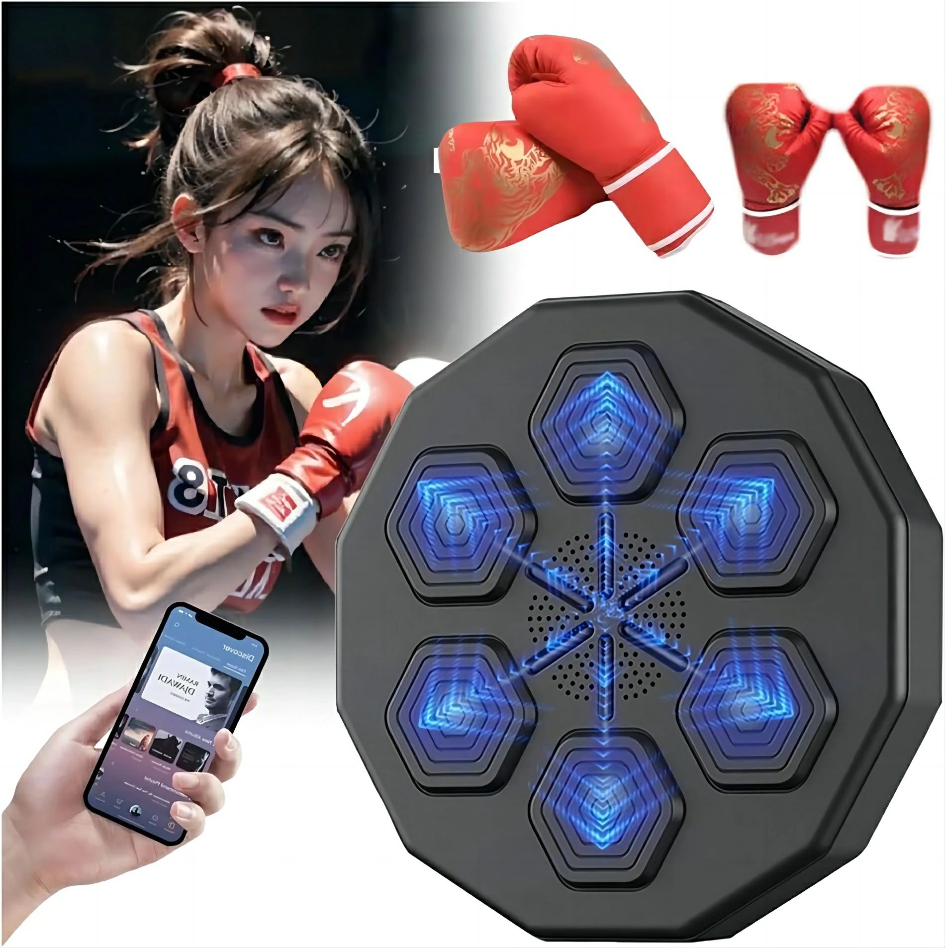 音楽ボクシン ディスプイ付き 子供 大人 音楽ボクシン 壁パンチン ボクシンニンパンチン機器 ボクシン