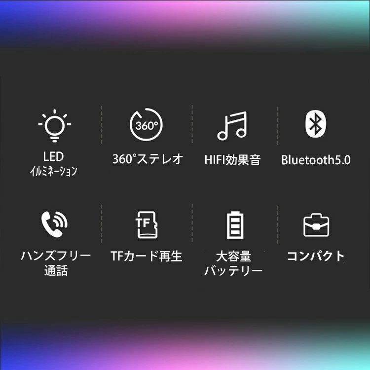 光る スピーカー bluetooth 高音質 ...の紹介画像2