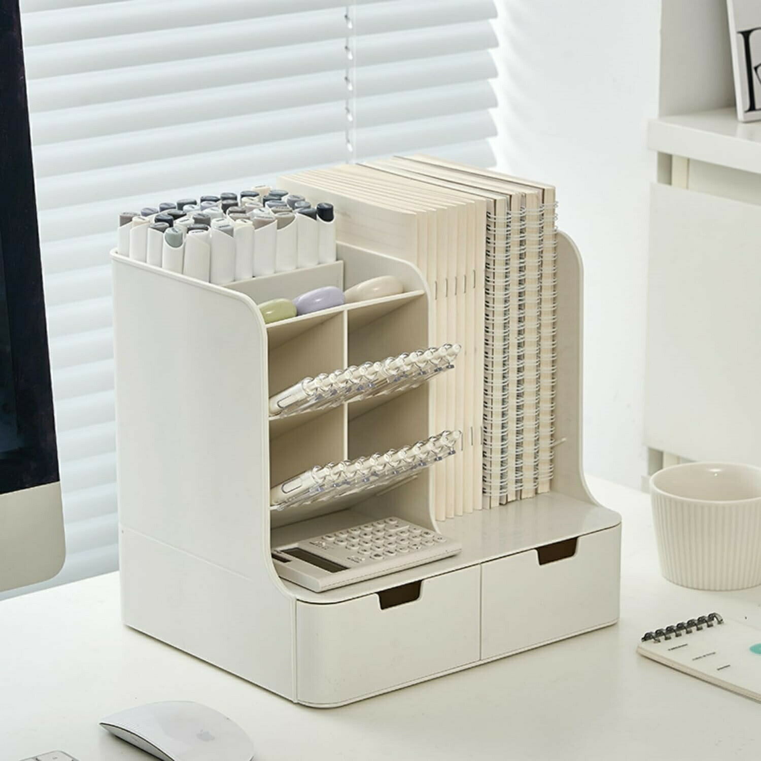 卓上収納ボックス デスク上置き棚 引き出し 小物 卓上ラック 大容量 多機能 収納 収納ボックス 本棚 ペ..