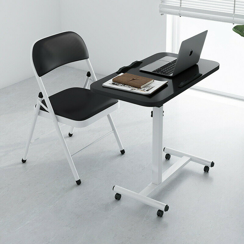 昇降式 幅60cm 折り畳み キャスタ付き 高さ調節可能 白 省 収納 おしゃれ 角度調整 高さ調整 天板回転 スタンディング イド 昇降 昇降式 折りたたみ