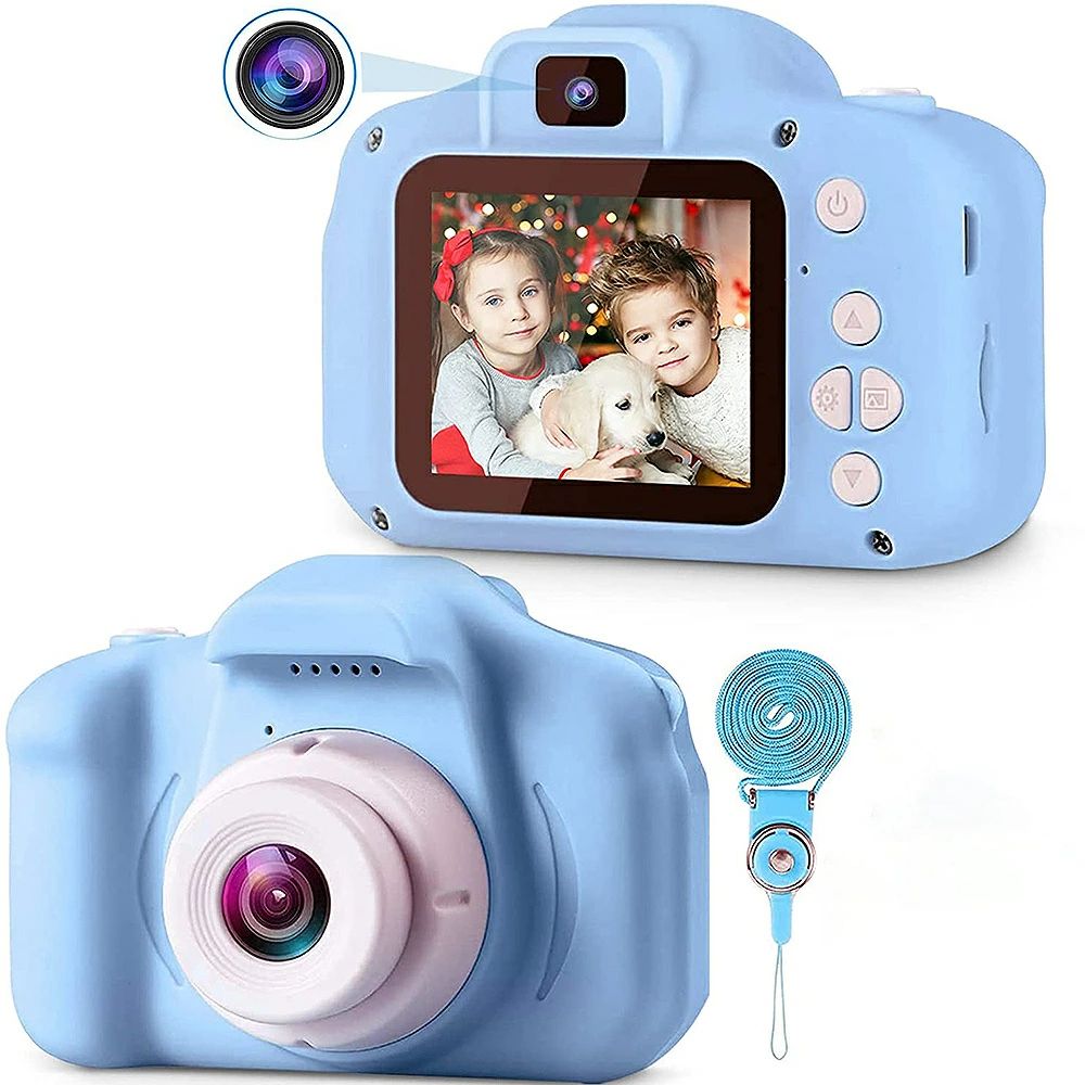 トイカメラ 子供用デジタルカメラ 1080P HD録画 2インチIPS画面 8倍ズーム 400mAh タイマー撮影 32GB対応 キッズプレゼント 操作簡単