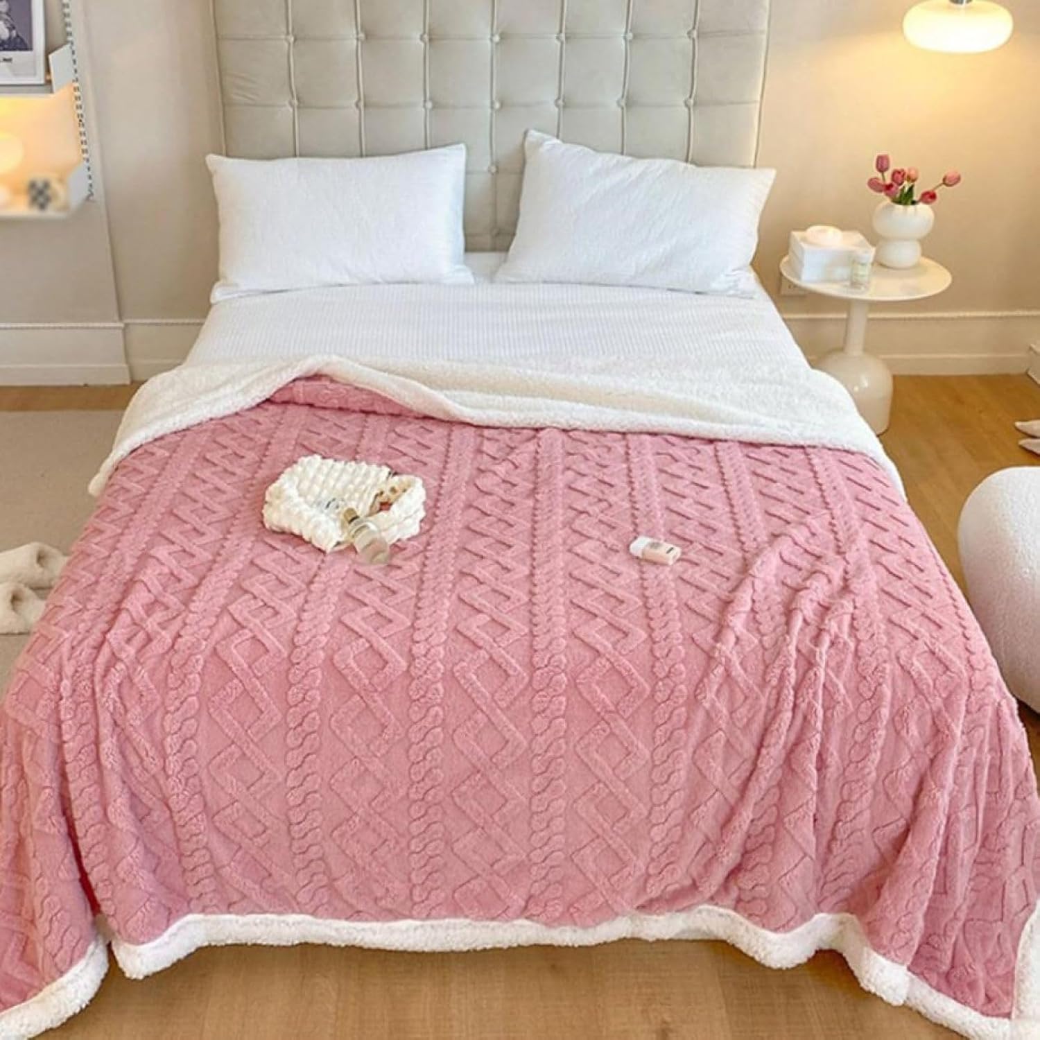 Bedding - ブランケット 毛布 セミダブル かわいい 寒さ対策 四季適用 やわらか 柔らかく肌触り 冷え対策 ひざ掛け マイクロファイバー あったか毛布 お昼寝 柔らかい 昼寝に対応 敷毛布 セミダブル もふもふ