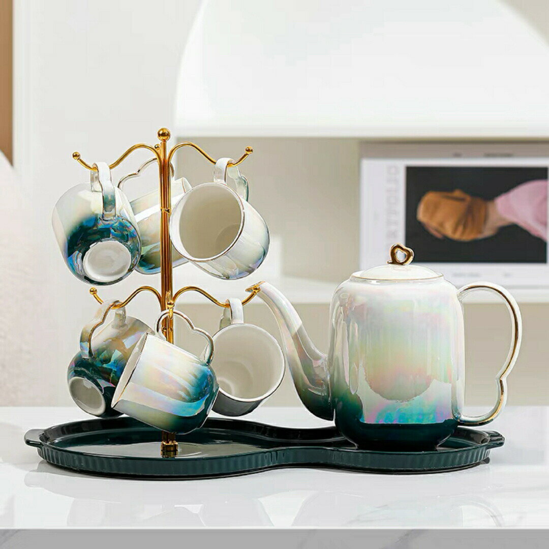 樂天商城 - ティー・コーヒーカップセット カップ6客セット 陶磁器ティーセット