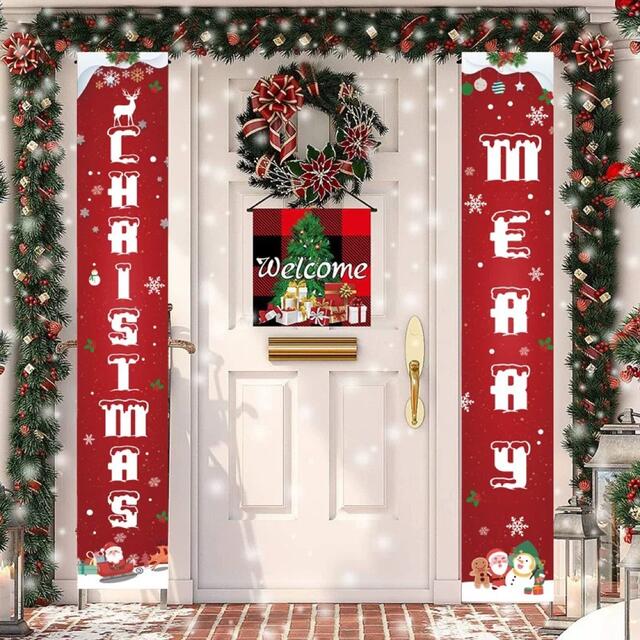 クリスマス装飾背景布 サンタクロースの吊り布 タペストリー 壁掛けタペストリー