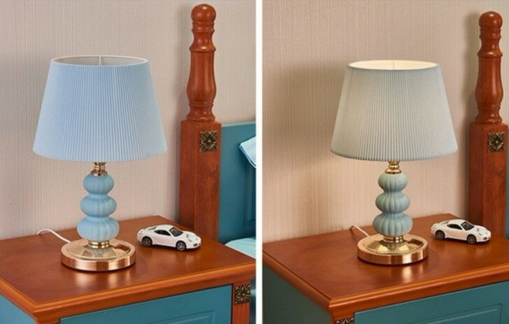 照明スタンドライト テーブルランプ デスクライト 卓上ステンド ．陶器ステンド