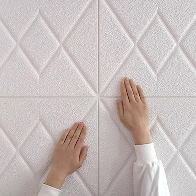 樂天商城 - 50枚 70cm×70cm 背景壁 3D立体レンガ模様壁紙 防水 汚い防止