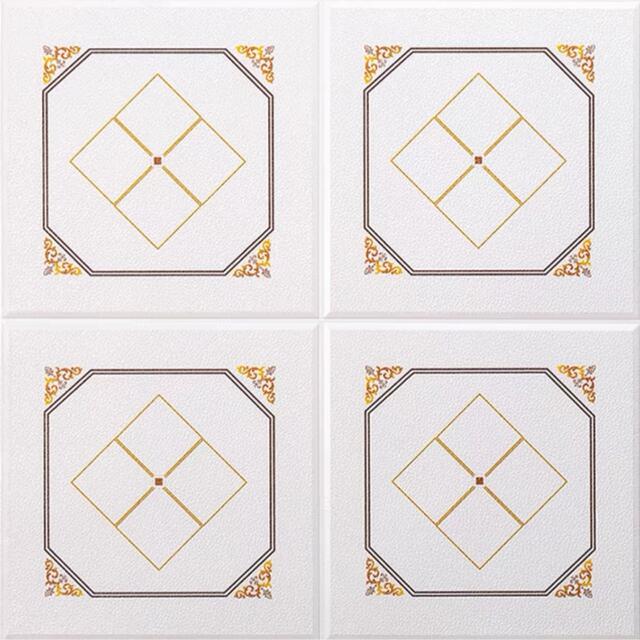 50枚 70cm×70cm 背景壁 3D立体レンガ模様壁紙 防水 汚い防止