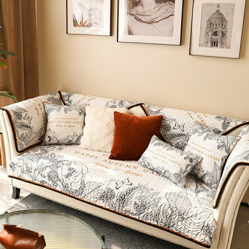 Sofa Covers - ソファーシート ソファーカバー シーズン通用タイプ サイズオーダー可能 滑りどめ生地 3点セット