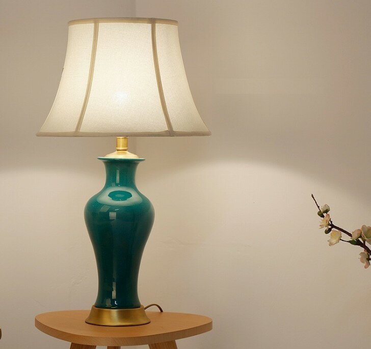Orchid Lamps - D137インテリア照明 テーブルスタンド 照明スタンド 卓上ステンド．陶器ステンド． 銅スタンド