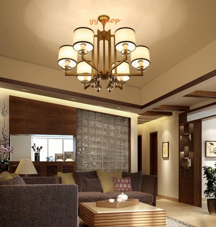 0720L2-6ペンダントライト.洋風照明 シャンデリア 北欧デザイン シーリングライト不可 天井照明.水晶 6灯 電源直結タイプ [2]