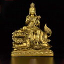 Sinessy 楽天市場店 新生活用品 文殊菩薩仏像 仏教美術 置き物 鎮宅 祭り 供養品 縁起物 純銅製 開運風水置物 金運祈願 上品な工芸品
