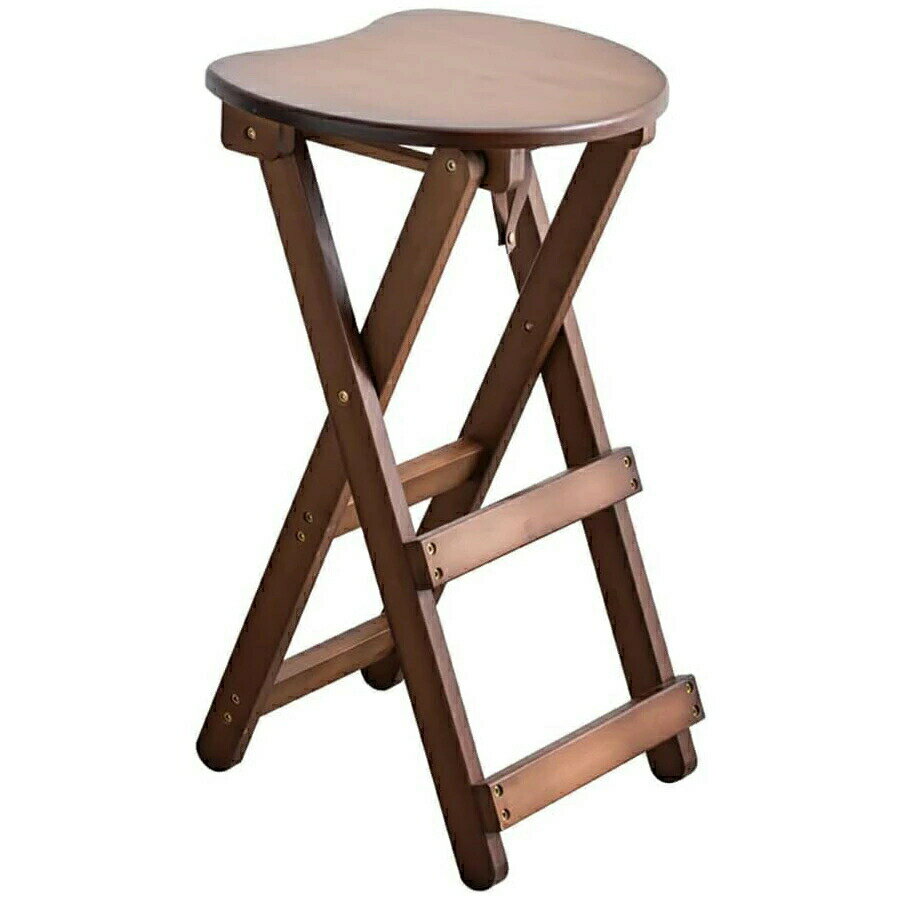 カウンターチェア 竹製 折りたたみ式 スツール 足置き付き カウンター椅子 バーチェア カフェ バー椅子..