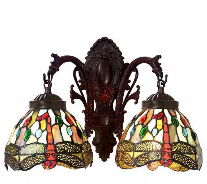 壁掛け照明 ．ステンドグラス ランプ 壁掛け灯