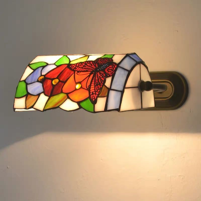 壁掛けライト ブラケットライト 室内照明 玄関灯 照明器具 壁掛け照明 ステンドグラス アンティーク