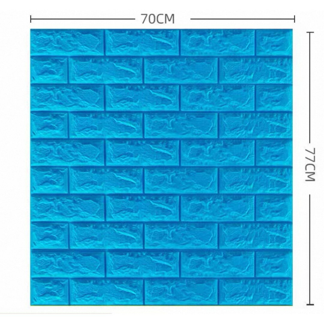 40枚 70x77cm 背景壁 3D立体レンガ模様壁紙 ．防水 汚い防止カビ防止