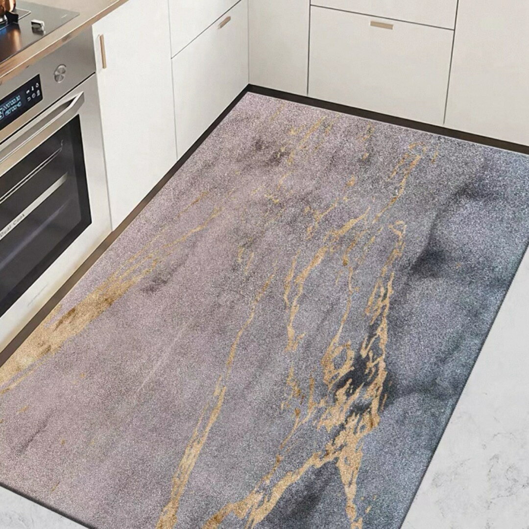 キッチンマットPVC防水防油防滑 玄関マット 台所マット 拭ける フロアマット