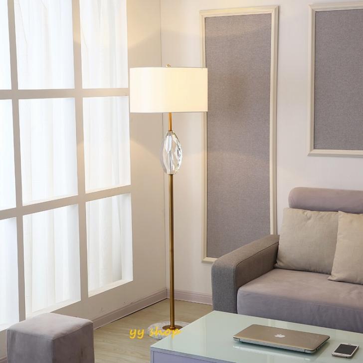 FL-8フロアスタンド スタンドライト フロアライト 照明器具 間接照明.人造大理石.水晶