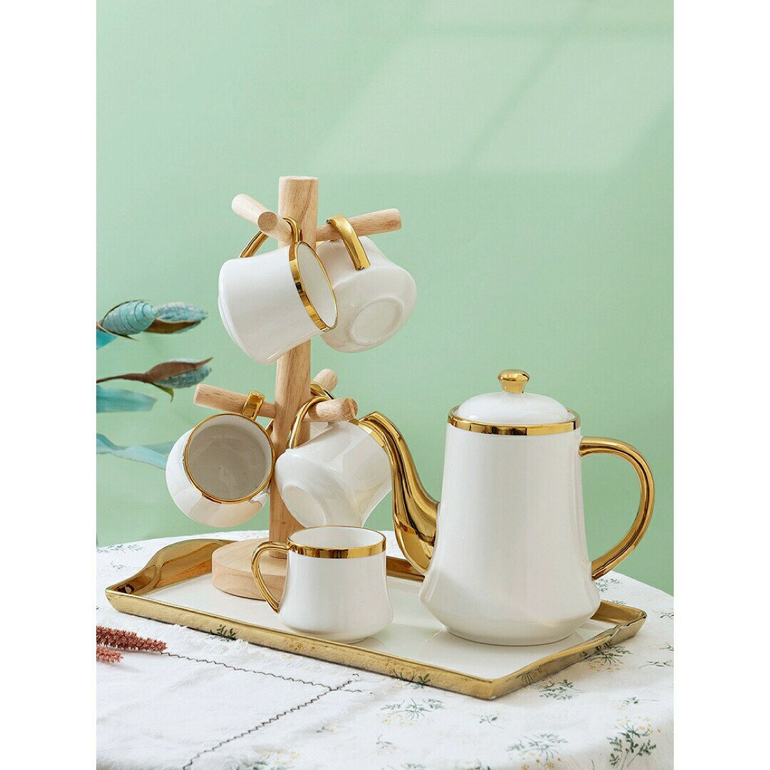 Other - ティー・コーヒーカップセット カップ＆ソーサー6客セット 陶磁器ティーセット