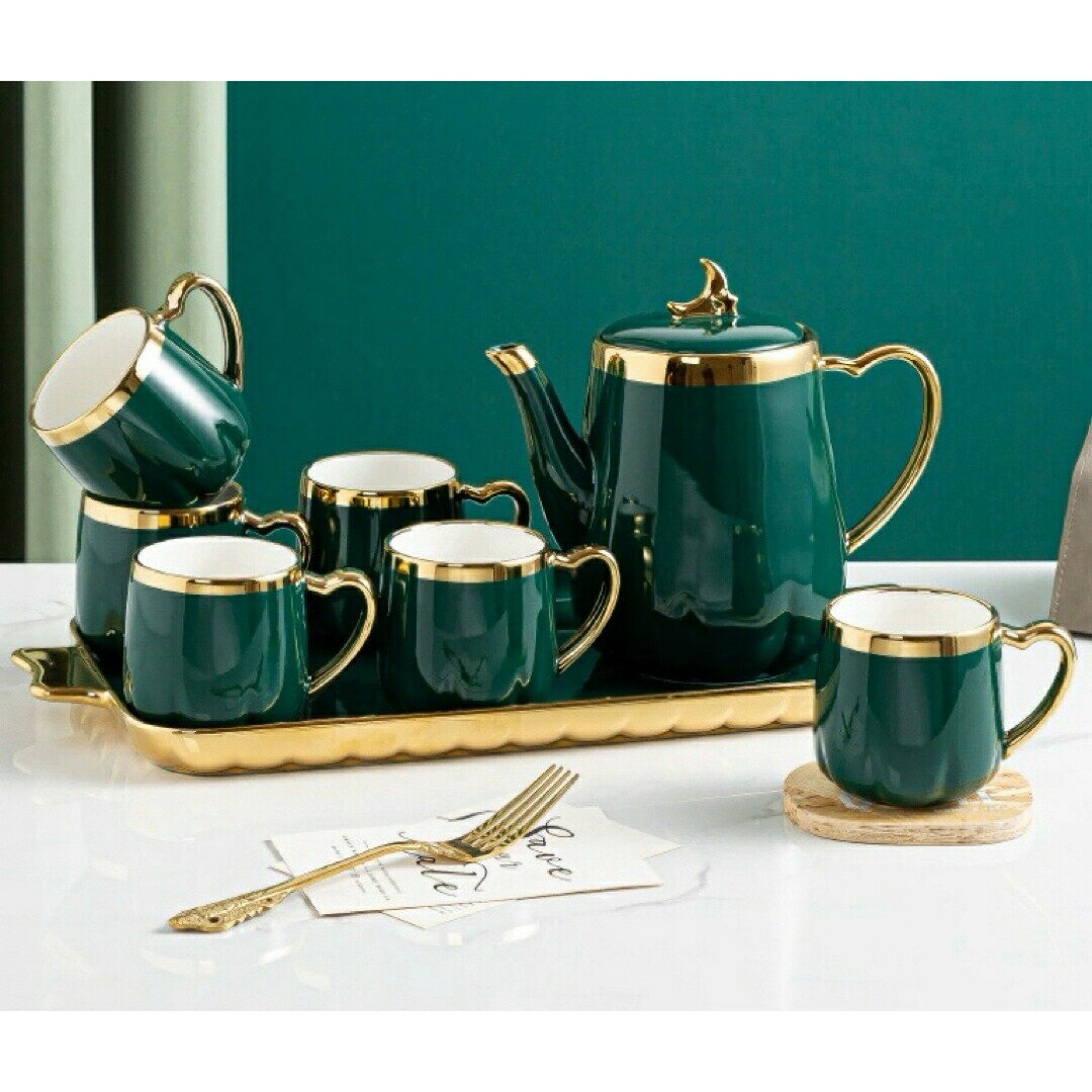ティー・コーヒーカップセット カップ＆ソーサー6客セット 陶磁器ティーセット