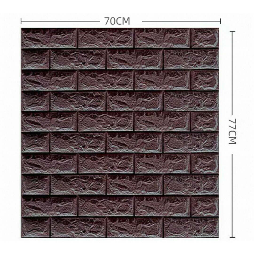 樂天商城 - 枚 70x77cm 背景壁 3D立体レンガ模様壁紙 ．防水 汚い防止カビ防止