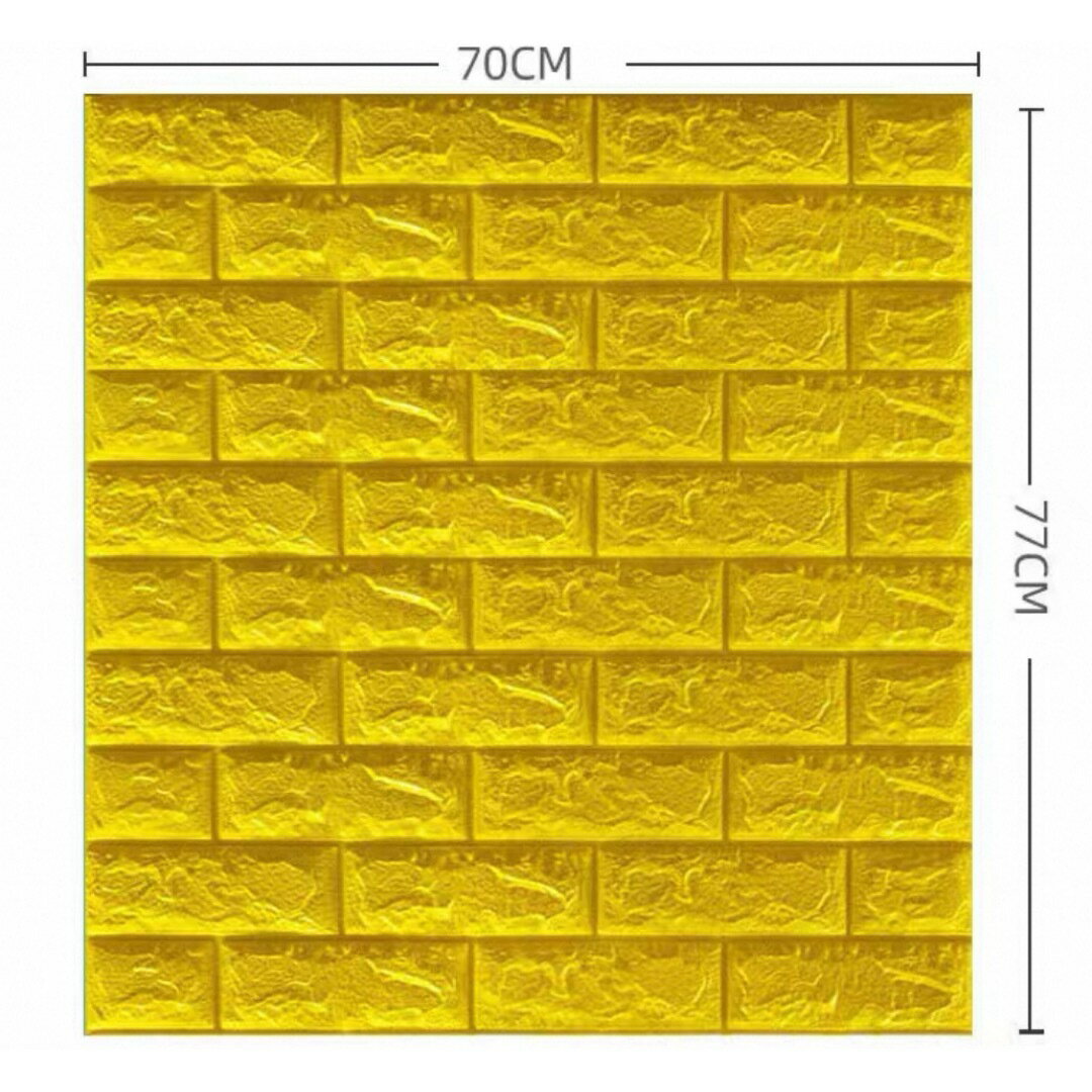 枚 70x77cm 背景壁 3D立体レンガ模様壁紙 ．防水 汚い防止カビ防止