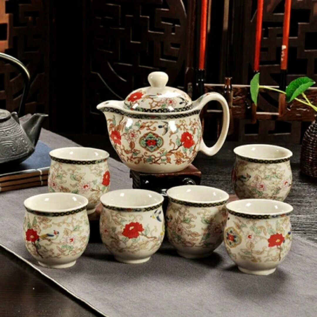 6客茶器揃 湯呑 急須ポット 茶器セット ティーセット
