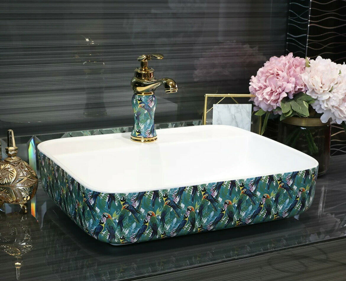 樂天商城 - 高級 洗面ボウルセット 洗面ボール 陶器 手水鉢 手洗器 手洗い鉢 洗面器