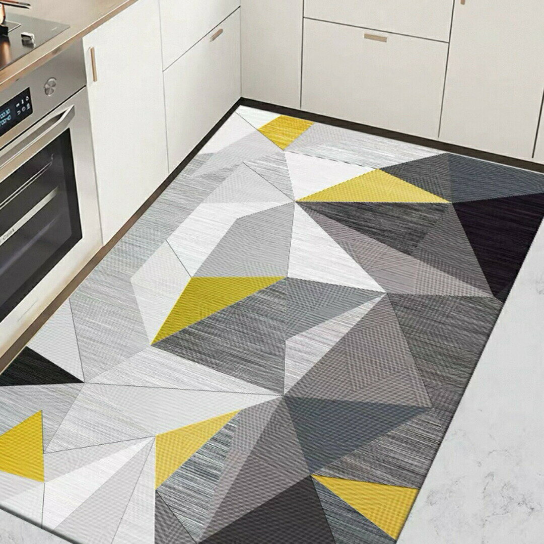 キッチンマットPVC防水防油防滑 玄関マット 台所マット 拭ける フロアマット