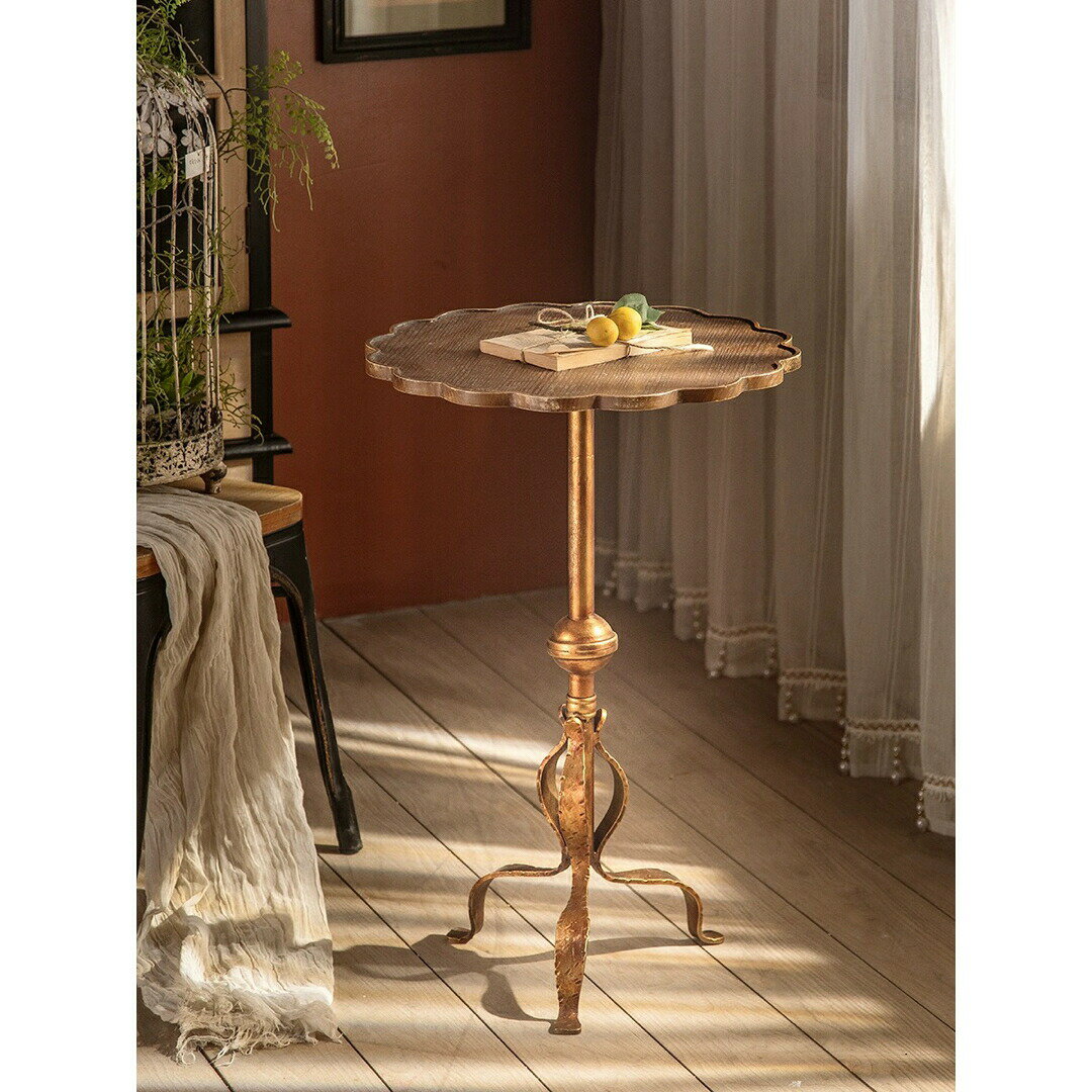 高級感 サイドテーブル コンソールテーブル アンティーク調 玄関テーブル 花台 電話台