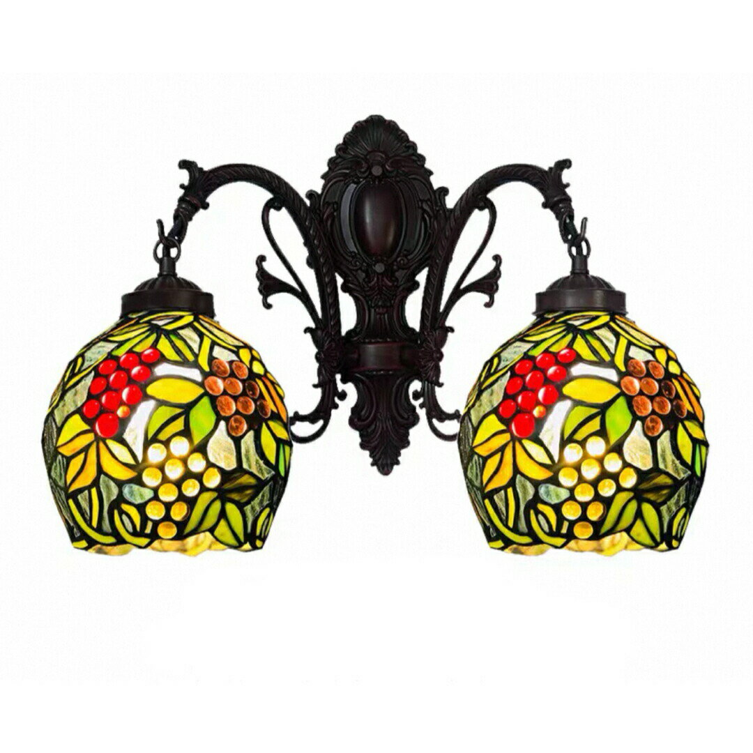 壁掛け照明 ステンドグラスアンティーク調 ブラケットライト ガラスランプ室内照明